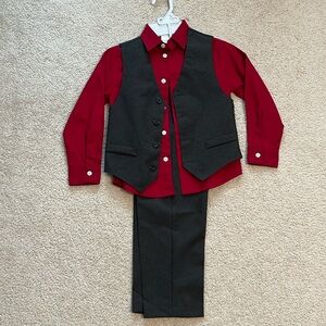 Boys 3pc Van Heusen Dress Pants, Vest, Shirt